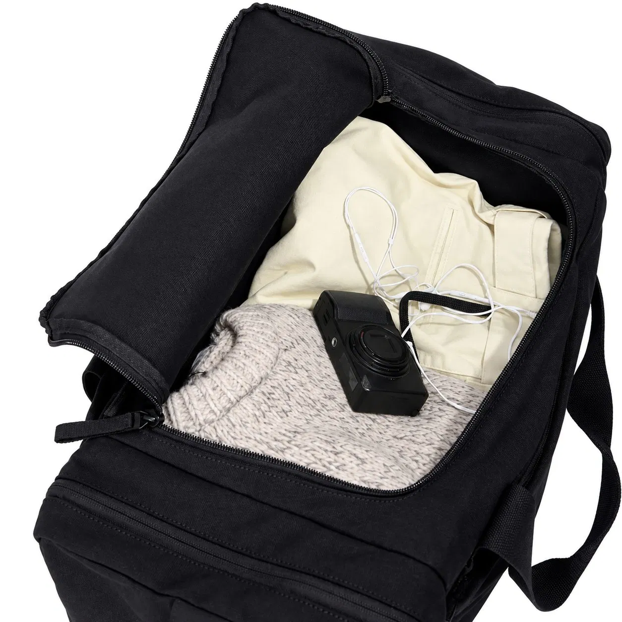 Custom Weekender Duffle Bag with Padded Laptop Pocket Shoe Storage and Trolley Pass Through