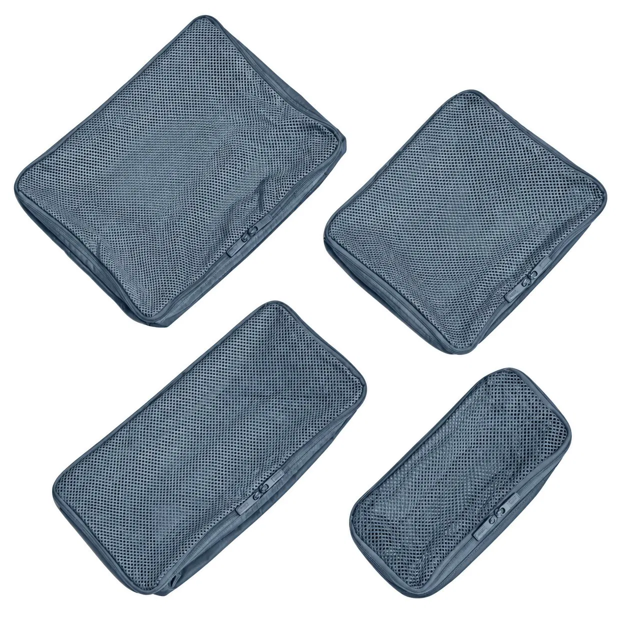 Custom Travel Packing Cube Storage Bag with Mesh Top Zipper and Soft Handle for Kids Clothes