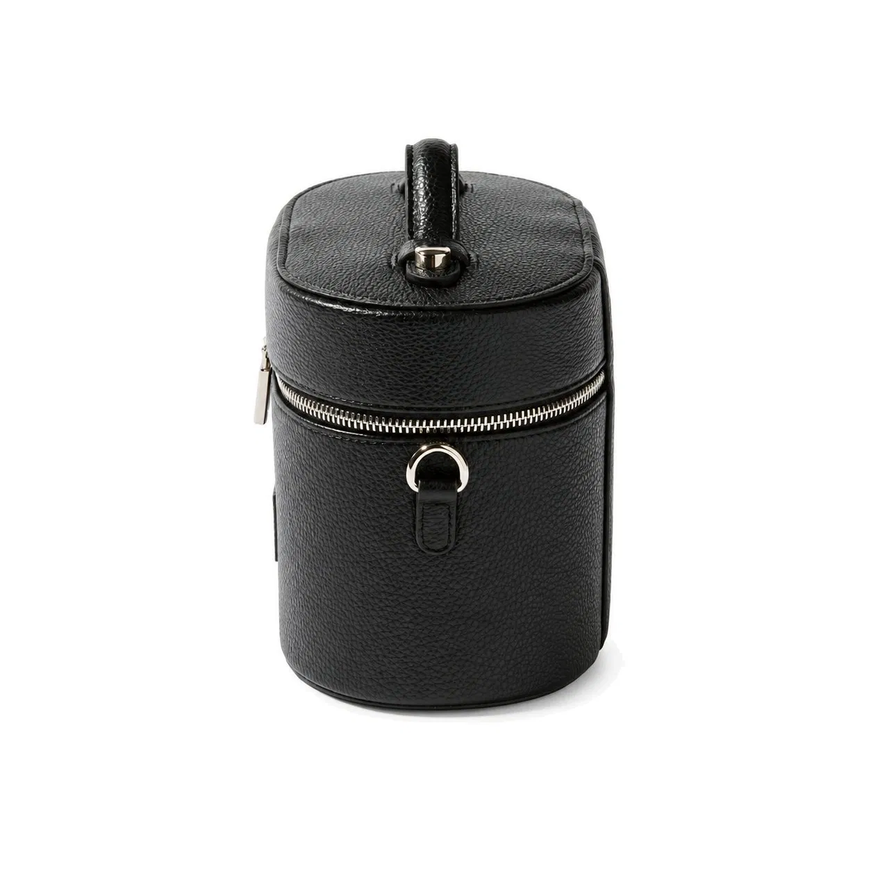 Custom Zipper Toiletry Cosmetic Bag with Soft Handle Removable Divider and Elastic Tool Storage