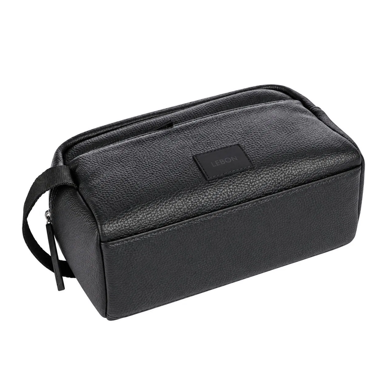 Custom Round Zipper Cosmetic Makeup Bag with Soft Handle and Removable Compartments for Travel