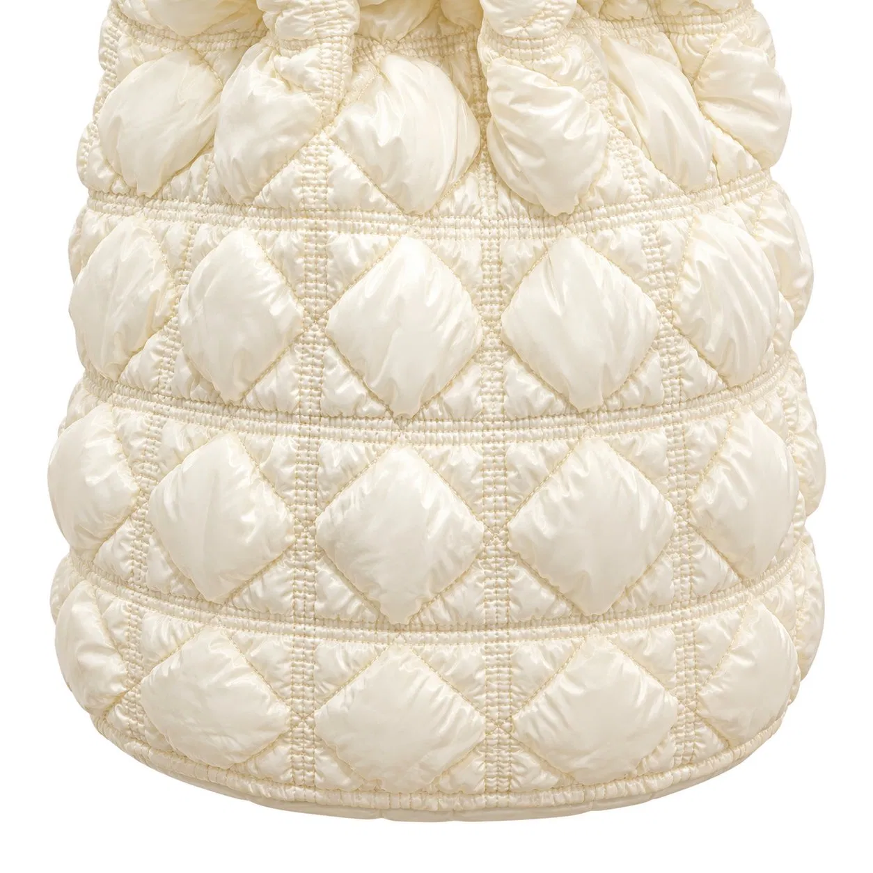 Custom Quilted Nylon Zipper Tote Shoulder Bag with Polyester Lining for Women and Daily Carrying