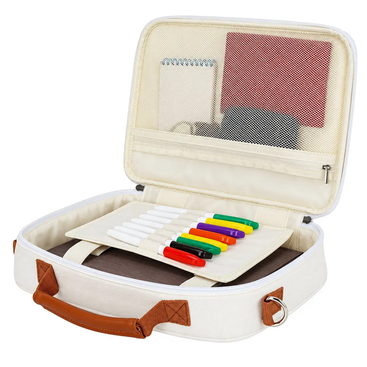 Custom Polyester Zipper Bible Carrying Bag with Handles Shoulder Strap and Multiple Storage Pockets