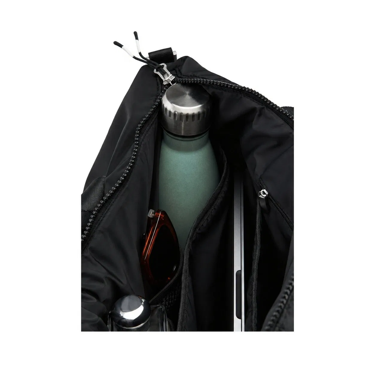 Custom Padded Nylon Tote Shoulder Bag with Polyester Lining for Work Shopping Gym and Travel