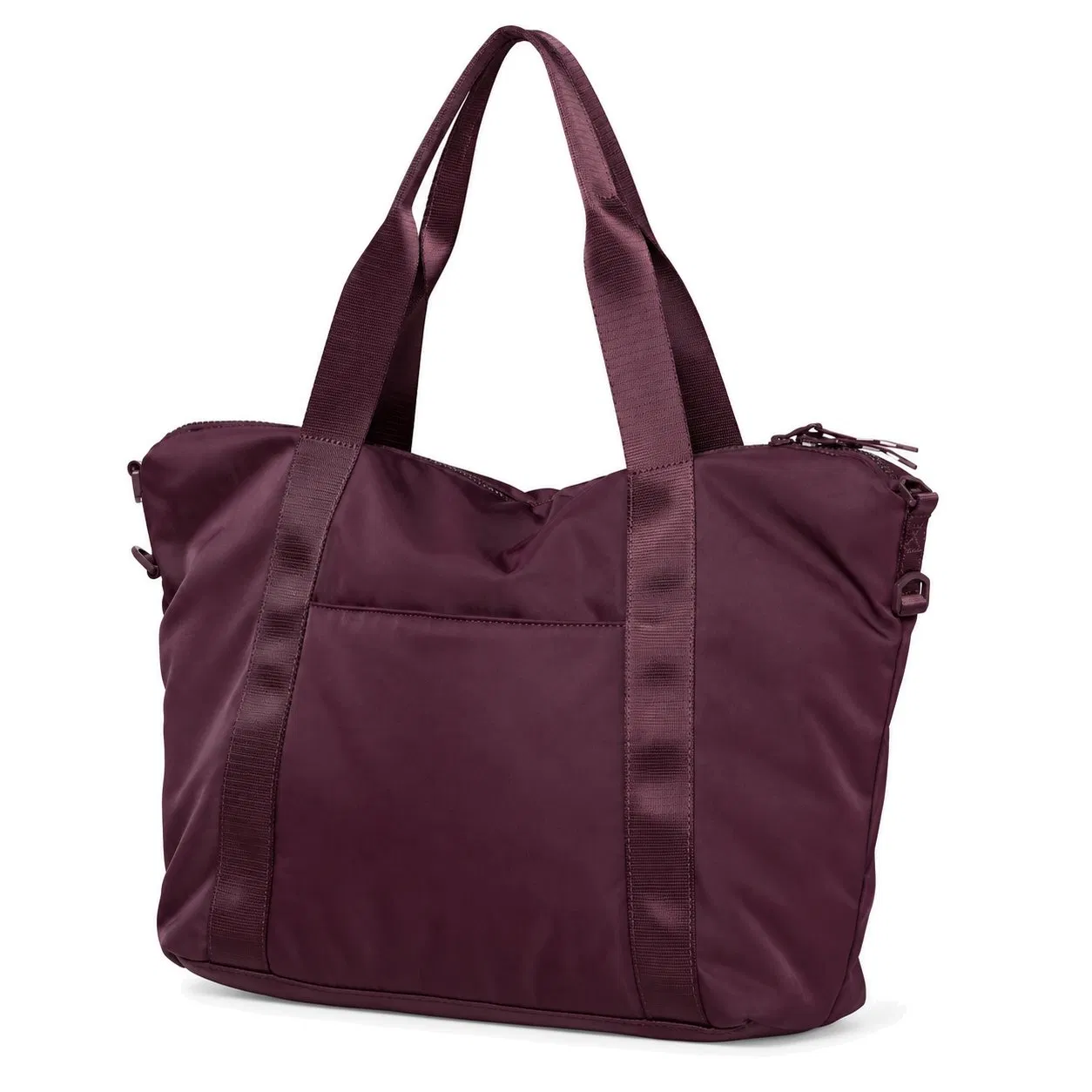 Custom Padded Nylon Tote Shoulder Bag with Polyester Lining for Work Shopping Gym and Travel