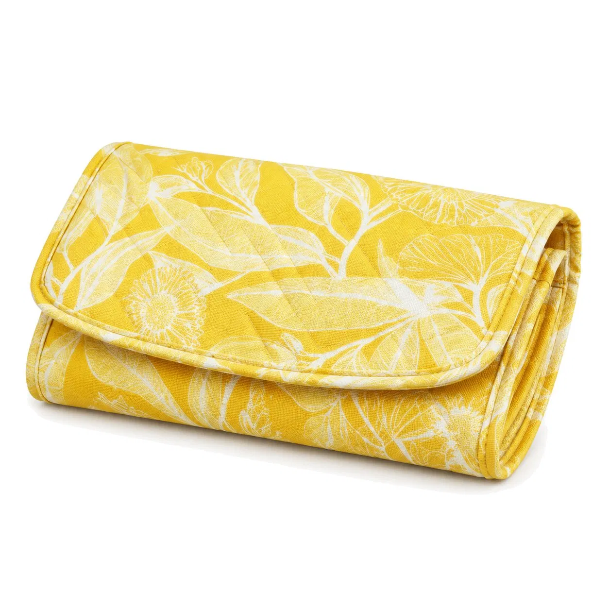 Custom Printed Polyester Roll up Jewelry Organizer Bag for Necklace Earring and Ring Travel Storage
