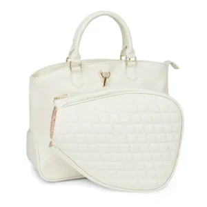Custom Quilted PU Racket Tote Sling Bag for Women for Tennis Pickleball and Badminton Carrying