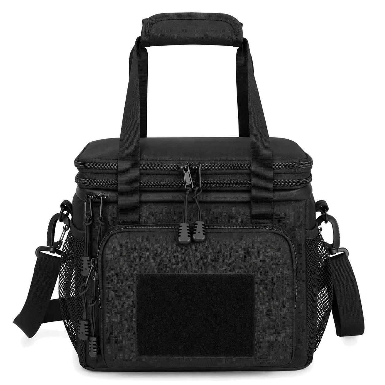 Polyester Insulated Lunch Cooler Bag with PEVA Lining and Adjustable Shoulder Strap for Work Picnic