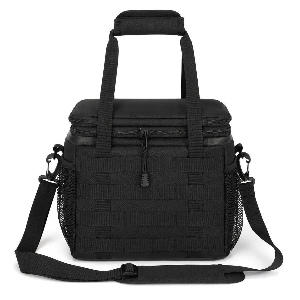 Polyester Insulated Lunch Cooler Bag with PEVA Lining and Adjustable Shoulder Strap for Work Picnic