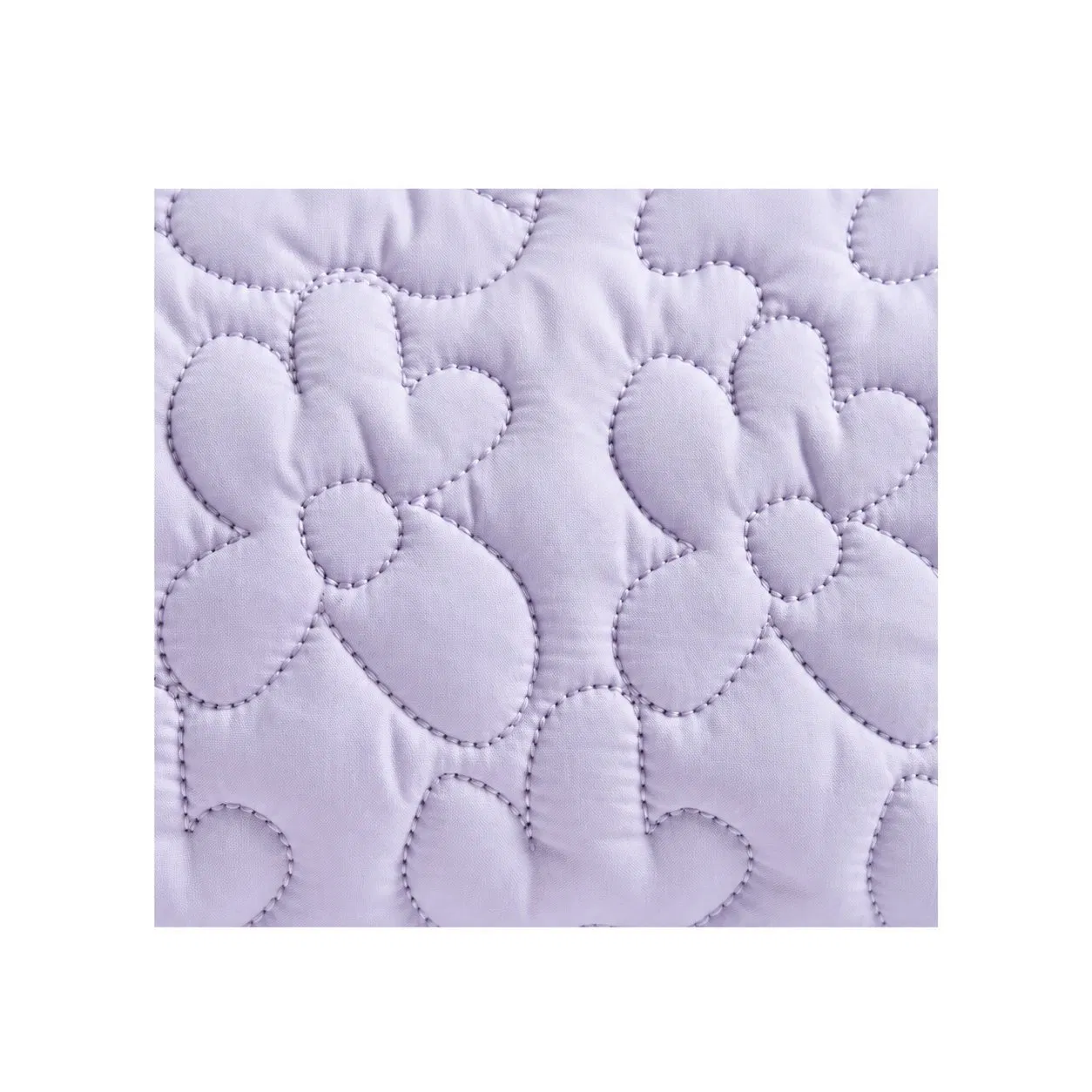 Quilted Canvas Floral Knot Cosmetic Toiletry Organizer Bag with Zipper and Soft Handle for Travel
