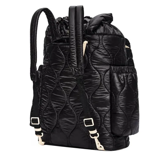 Custom Quilted Tennis Pickleball Racket Tote Backpack Bag with Hidden Straps and Side Pockets