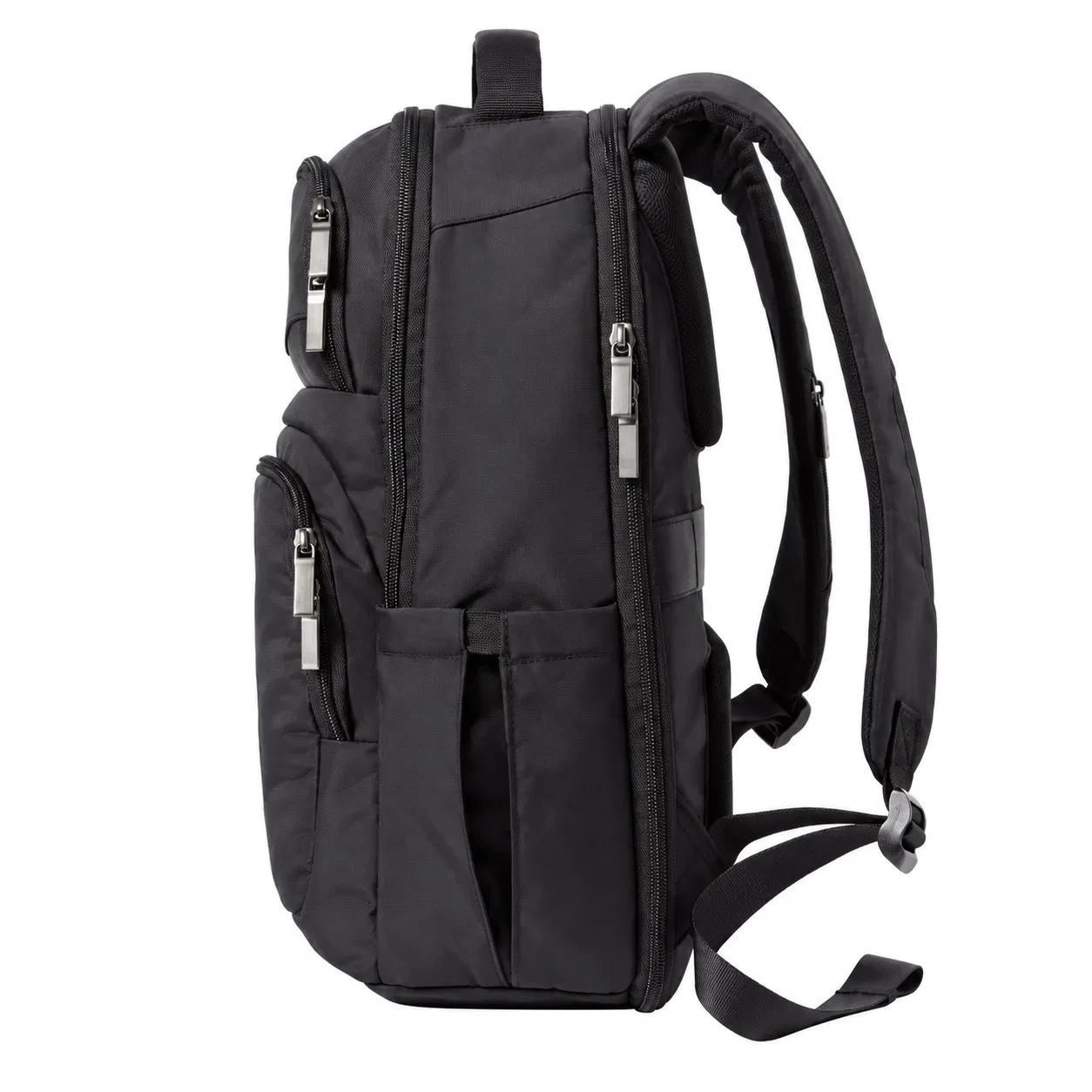 Custom Quilted Laptop Daypack Backpack Bag with Organizer Pockets and Trolley Sleeve for School Travel