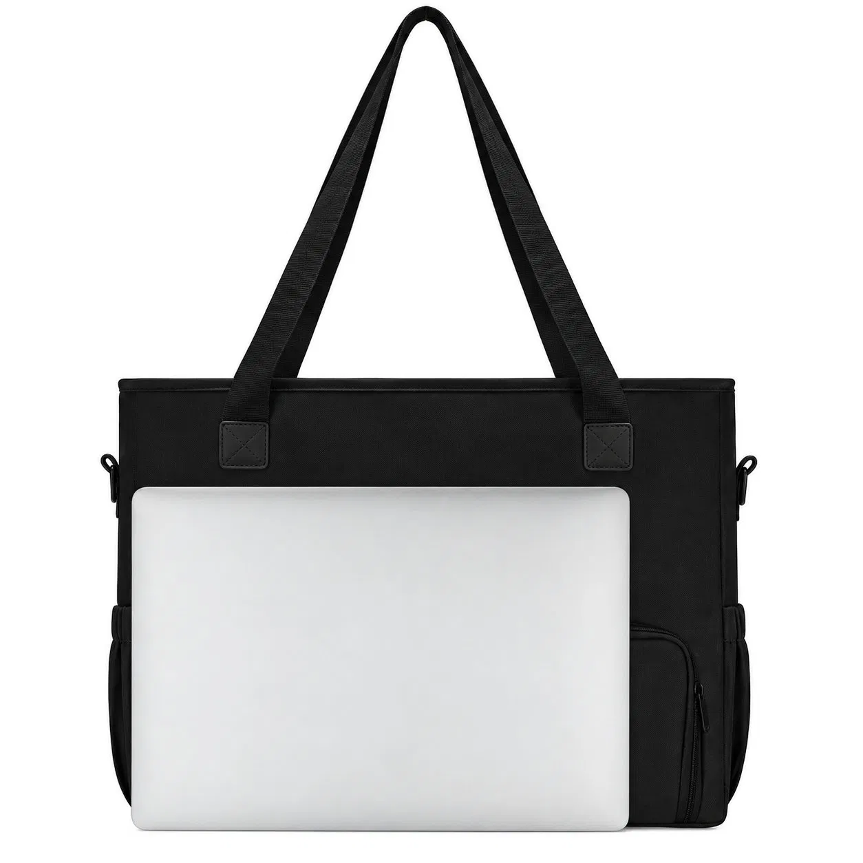 Polyester Insulated Lunch Tote Bag with 15.6 Inch Laptop Compartment and Zipper for Women Work Travel