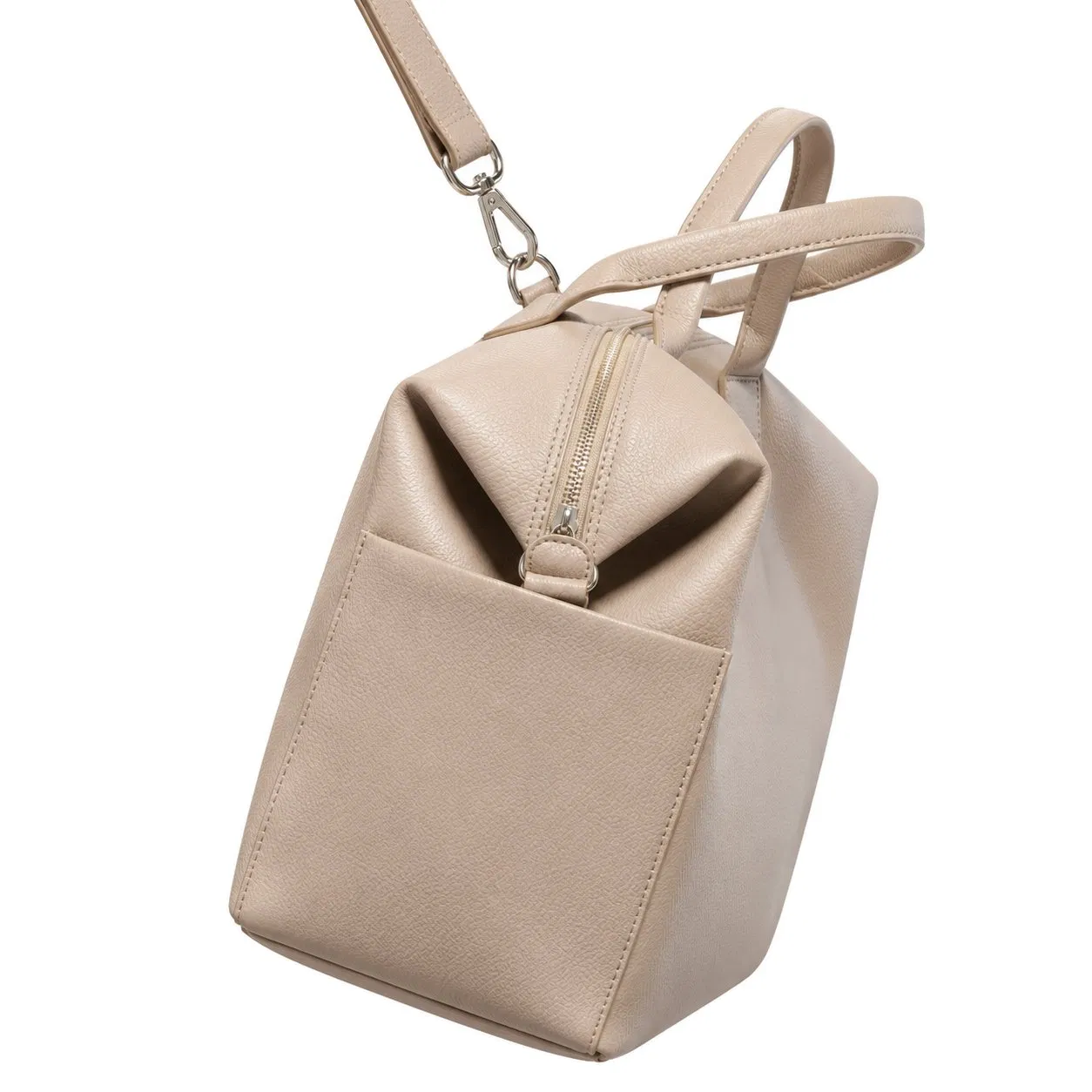 Custom Travel Diaper Mommy Bag in Leather PU Vegan Material Options with Logo for Women