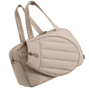 Custom Quilted Pickleball Paddle Racket Carry Crossbody Backpack Bag for Women Sports