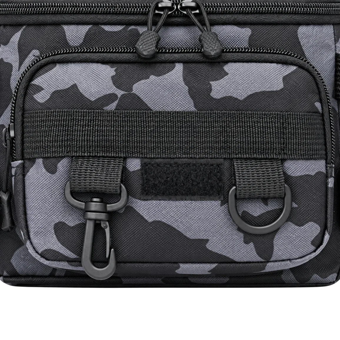 Custom Polyester Fishing Tackle Waist Sling Chest Bag with Zipper and Multiple Compartments for Men