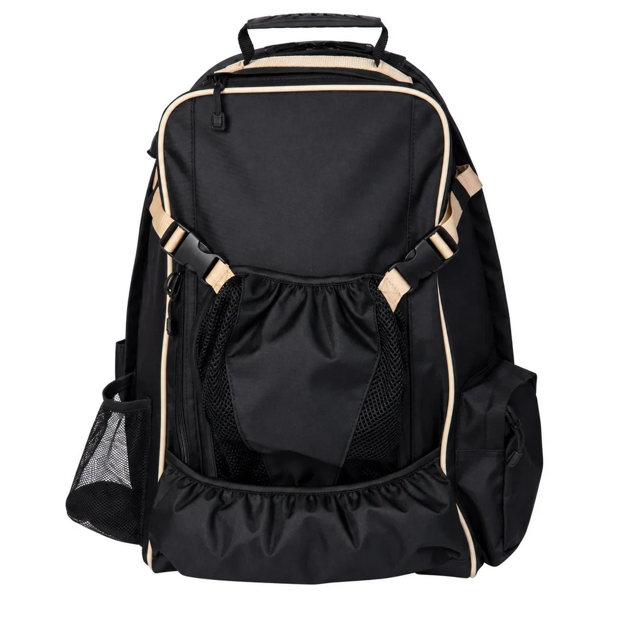 Custom Polyester Equestrian Horse Riding Backpack with Ventilated Adjustable Helmet Holder and Pockets