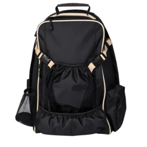Custom Polyester Equestrian Horse Riding Backpack with Ventilated Adjustable Helmet Holder and Pockets