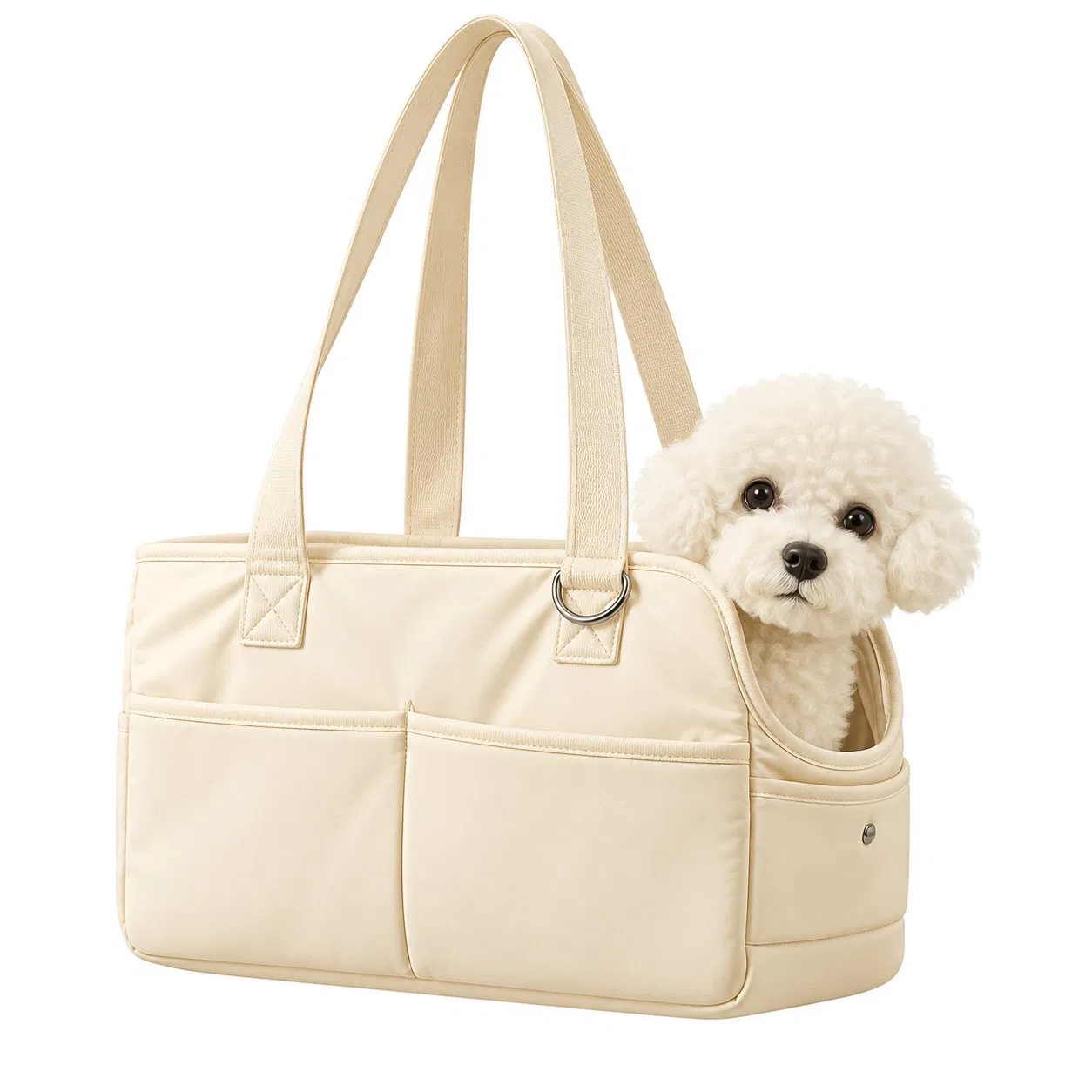 Custom Soft Sided Foldable Pet Travel Carrier Bag with Large Pocket for Small Dogs Puppies and Cats
