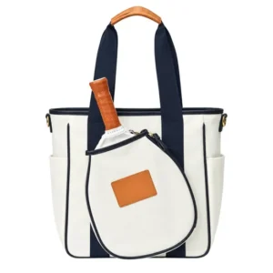 Custom Polyester Reversible Tennis Pickleball Paddle Racket Tote Bag for Men Women Sports Travel