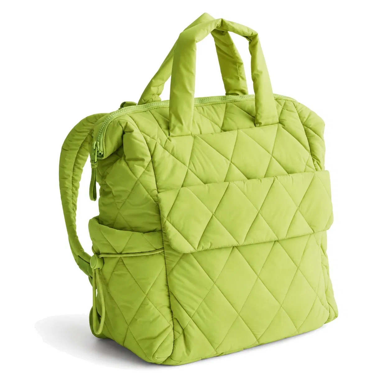 Custom Quilted Polyester Mommy Travel Duffel Tote Diaper Bag with Foldable Changing Mat and Zipper