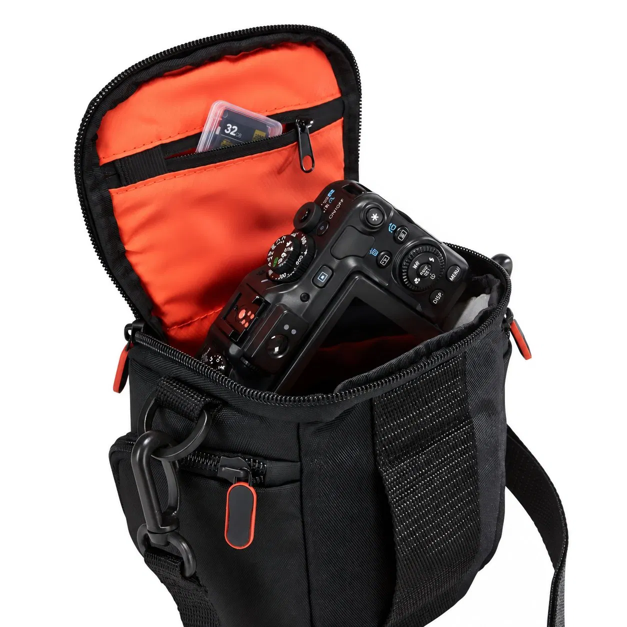 Custom Polyester DSLR Camera Shoulder Bag with Multiple Pockets for Outdoor Travel