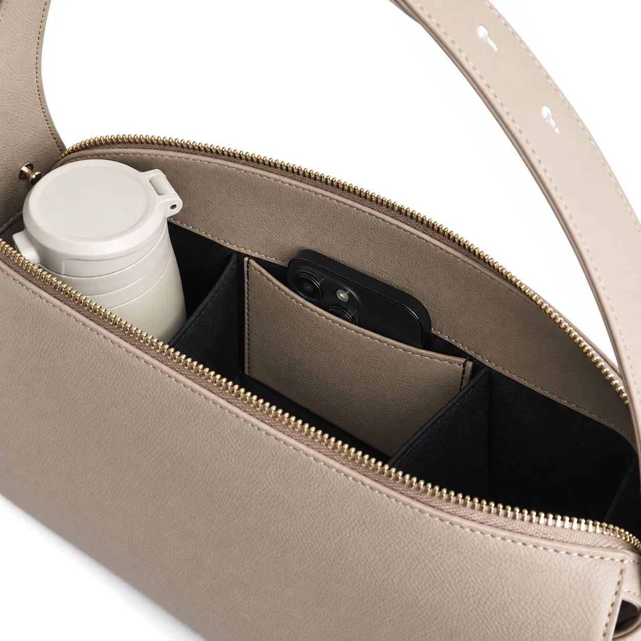 Custom Stroller Organizer Diaper Bag with Insulated Cup Holders and Detachable Wristlet Pocket