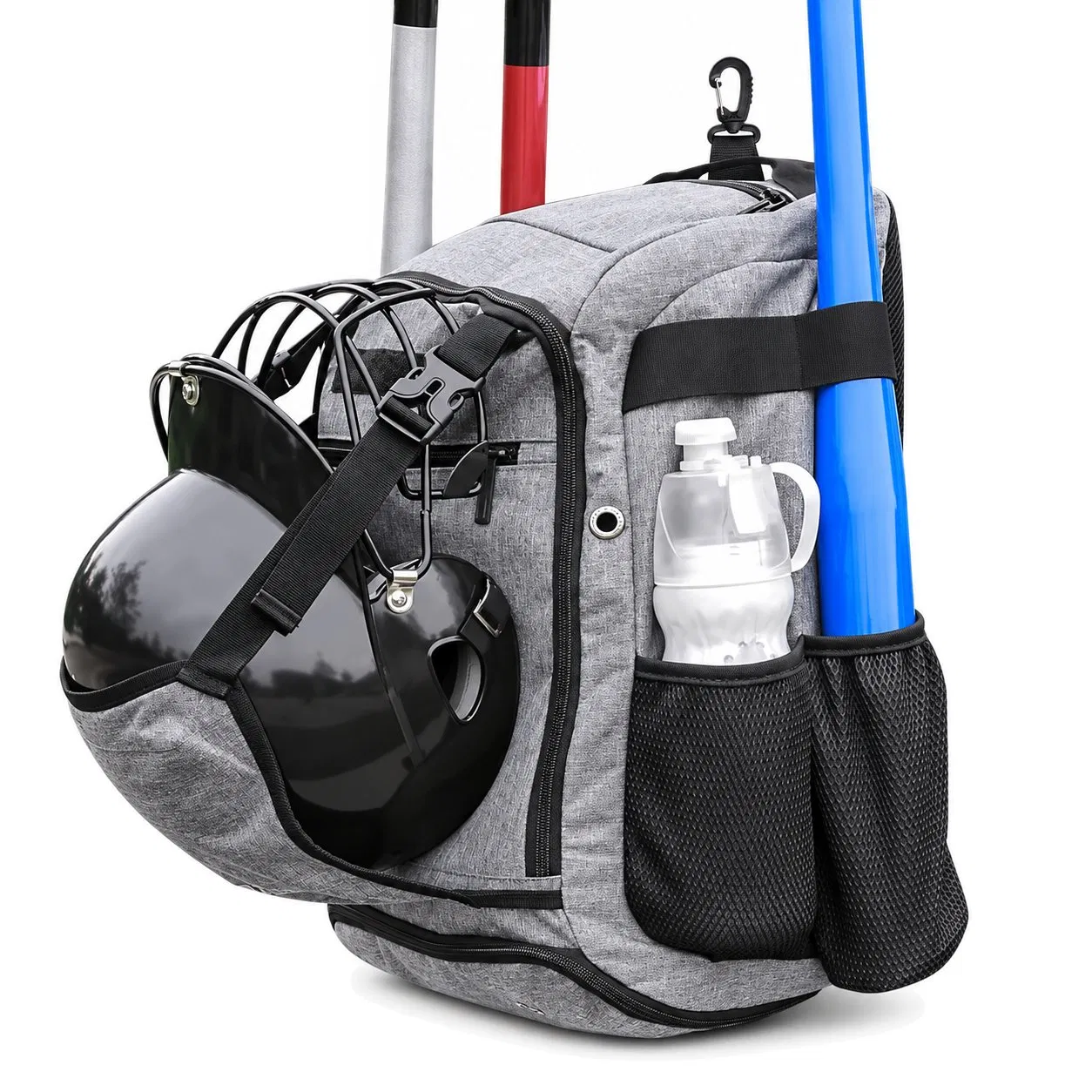 Custom Baseball Softball Equipment Backpack Bag with Bat and Helmet Holders for Outdoor Sports