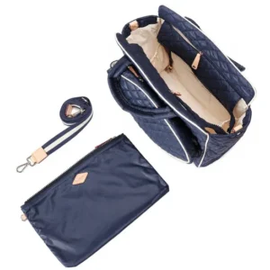 Custom Polyester Puffer Racket Sports Bag with Shoe Pocket for Tennis Pickleball and Padel