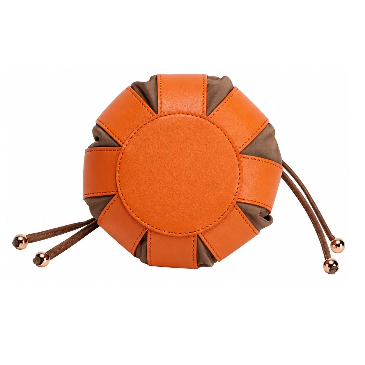 Custom PU Leather Mini Bucket Shoulder Bag for Women with Drawstring Closure