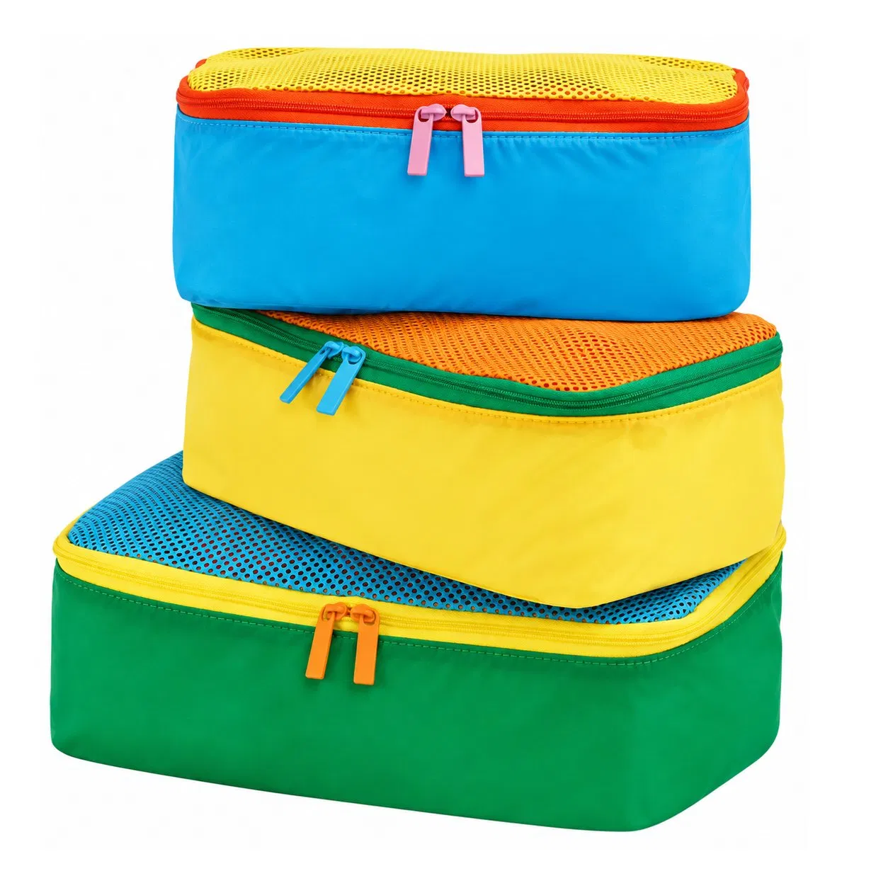Lightweight Travel Packing Cube Organizer Bag with Mesh Top and Custom Logo