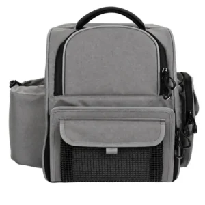 Polyester Fishing Tackle Backpack with Zipper Closure and Protective Rain Cover