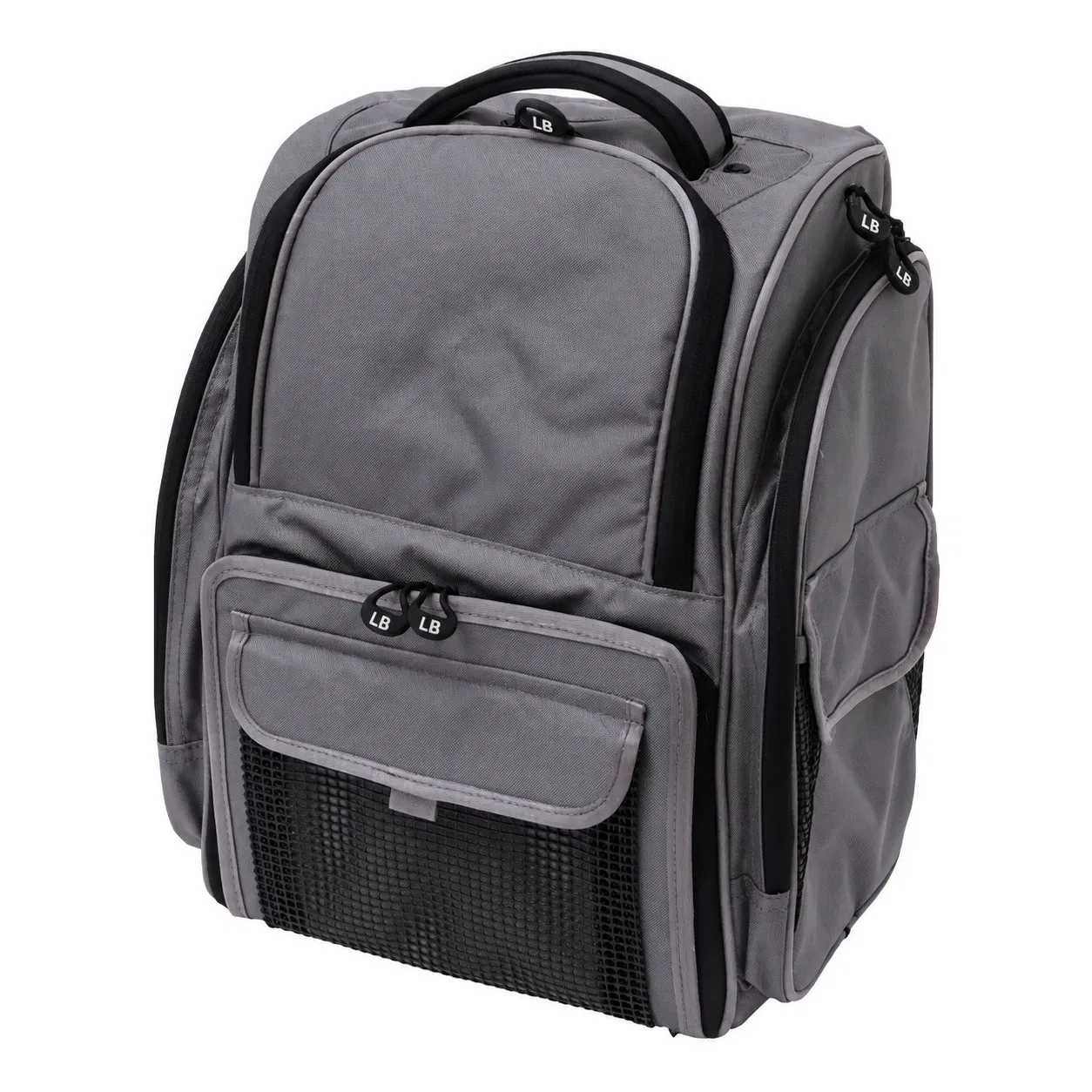Polyester Fishing Tackle Backpack with Zipper Closure and Protective Rain Cover