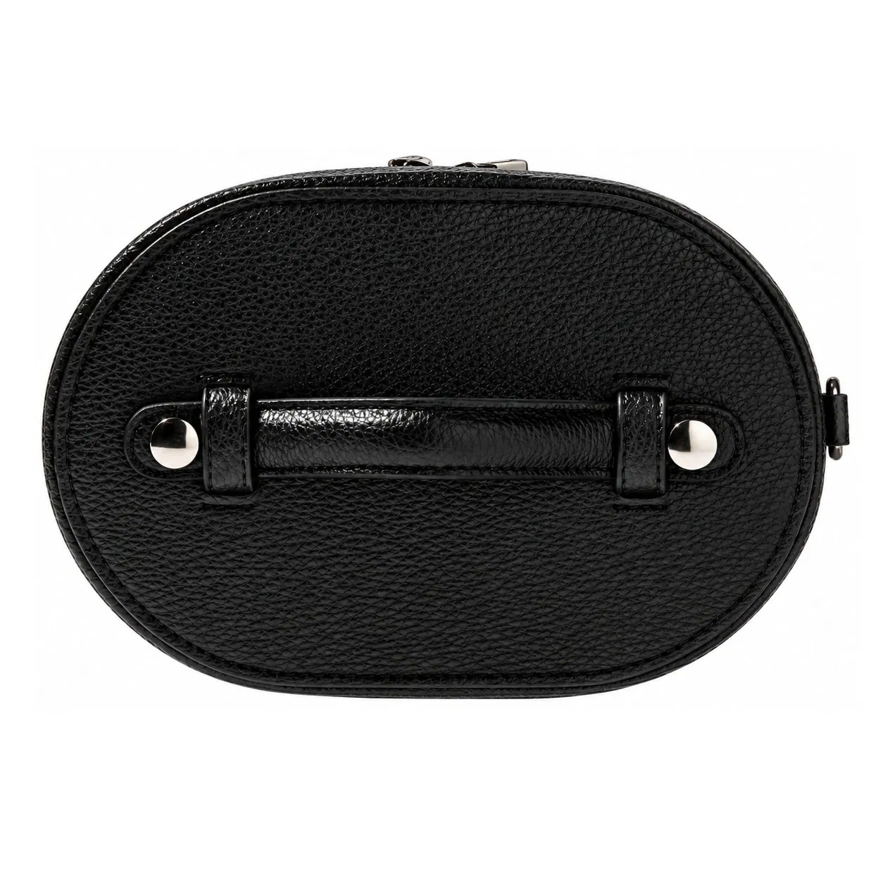 Portable Travel Cosmetic Bag with Removable Dividers and Dual Zipper Closure