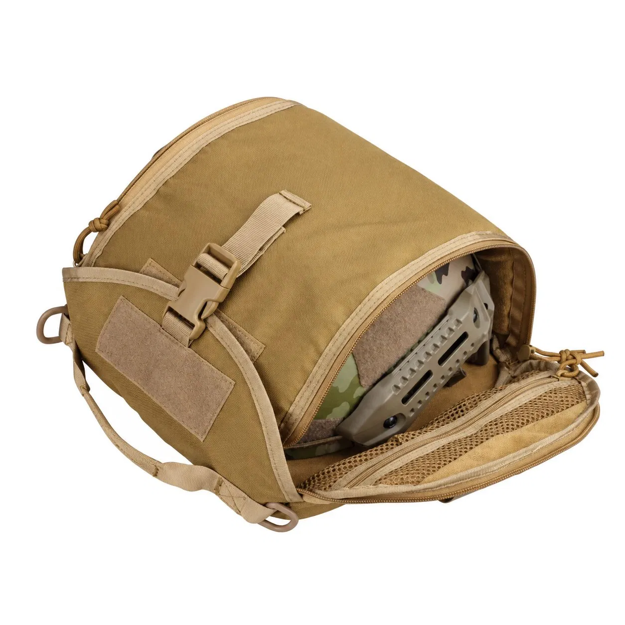 Polyester Tactical Helmet Storage Bag with Zipper Closure for Outdoor Use