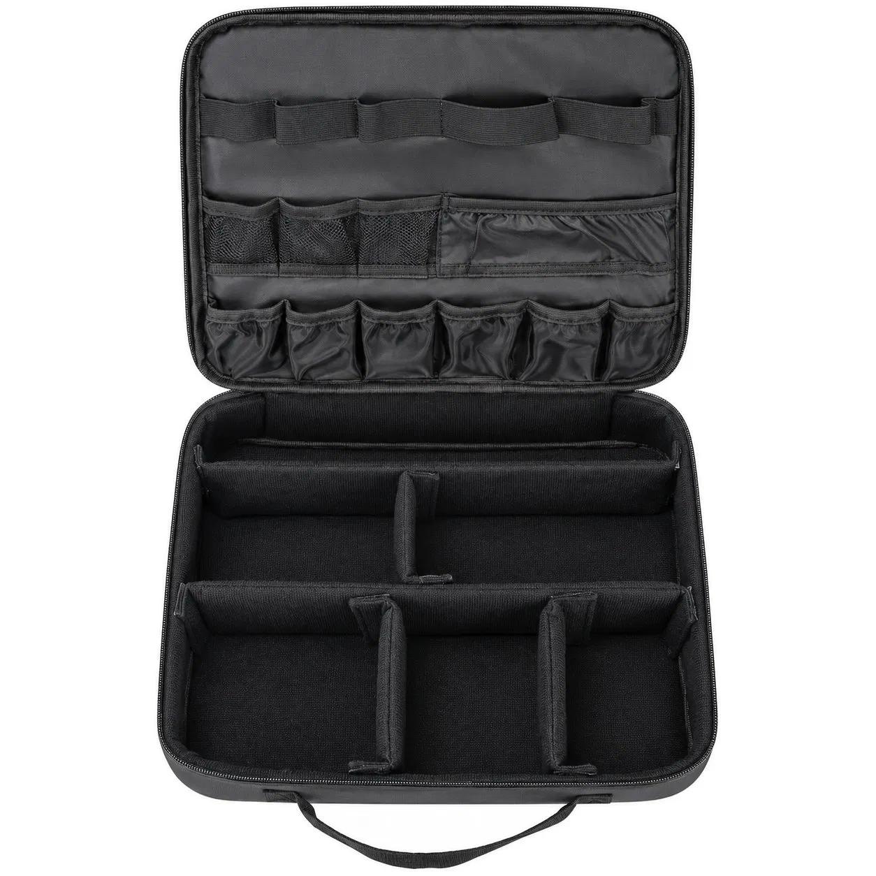 Zipper Barber Tool Organizer Bag for Hair Clippers Scissors and Salon Accessories