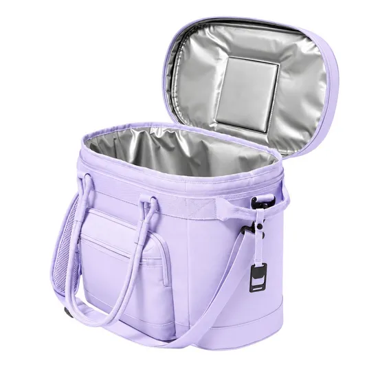 Portable Insulated Cooler Bag with Shoulder Strap for Beach Camping and Picnics