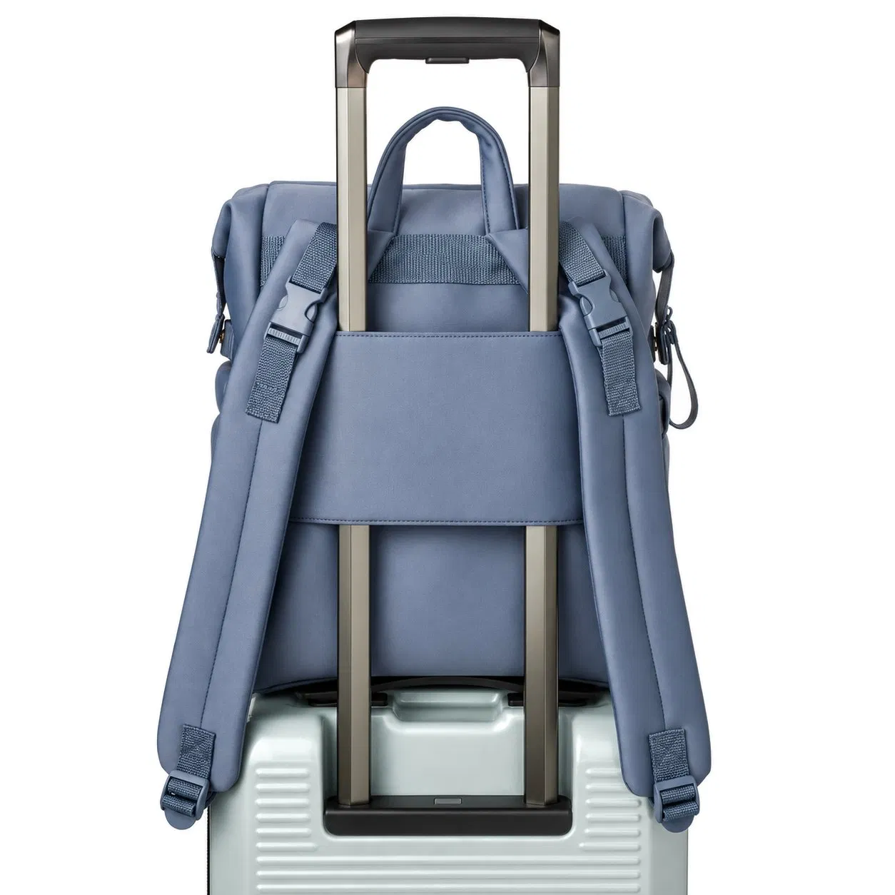 Neoprene Diaper Backpack with Zipper Closure and Large Capacity for Travel