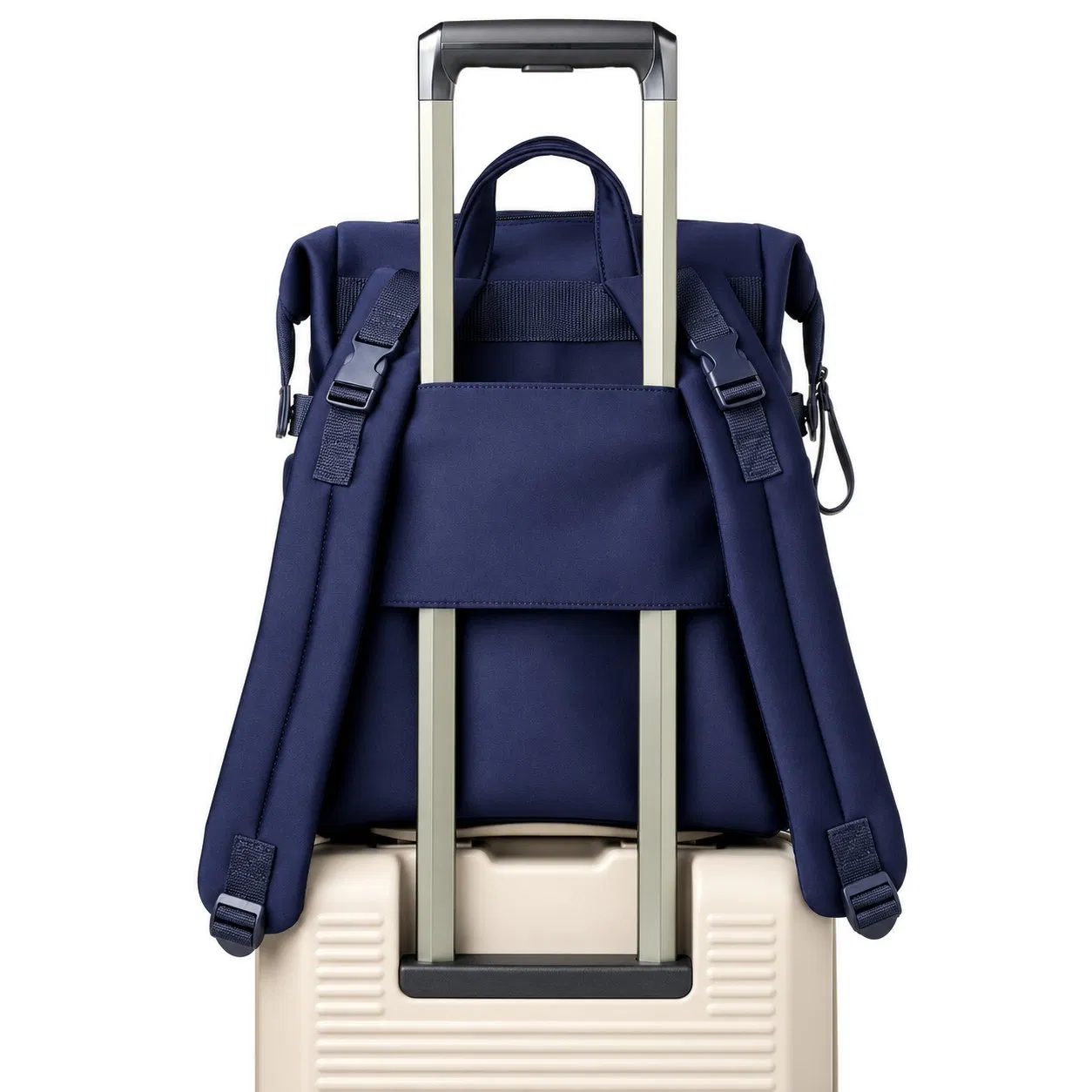 Neoprene Mommy Diaper Backpack with Large Capacity and Zipper Closure