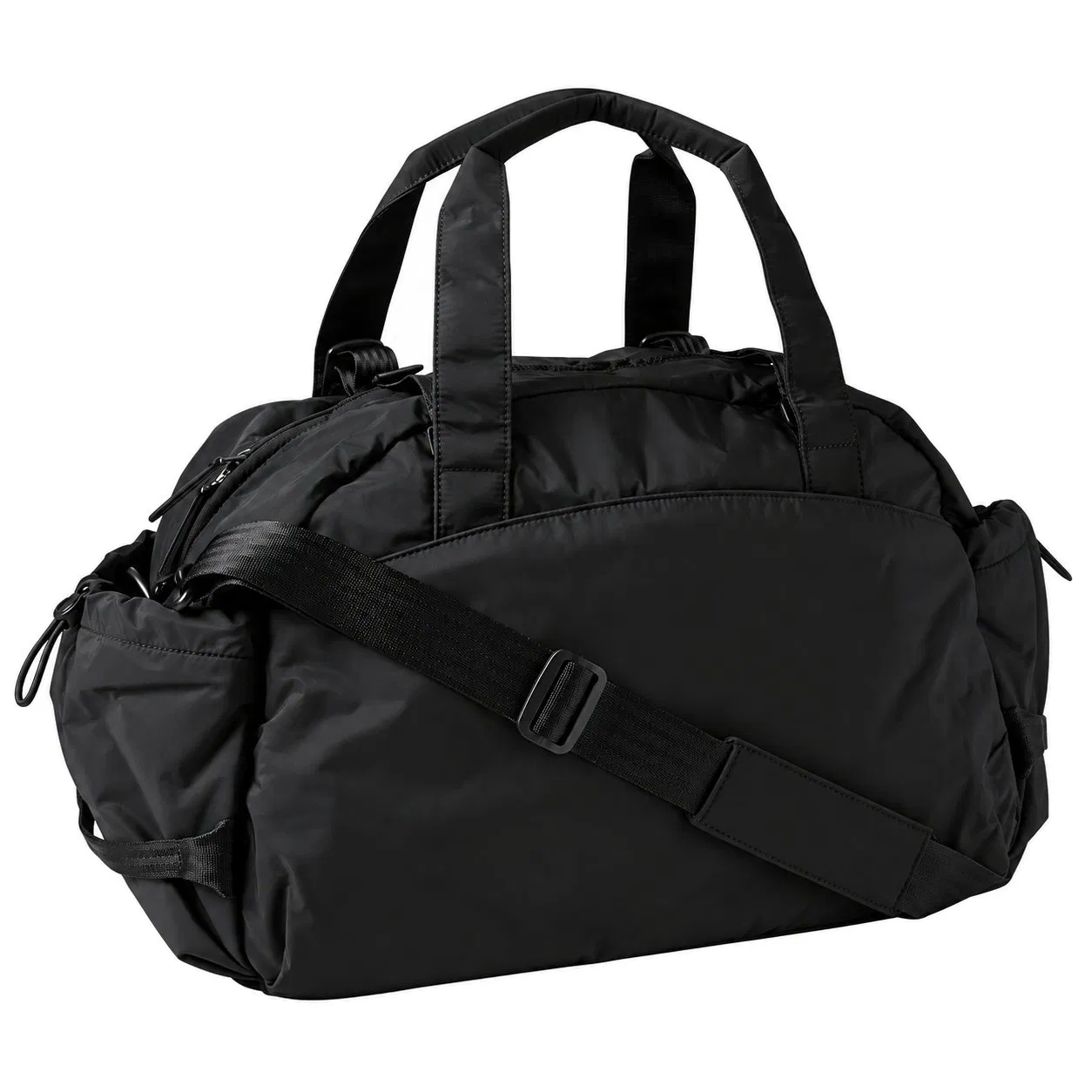 Polyester Gym Travel Duffel Bag with Shoe Compartment and Adjustable Strap