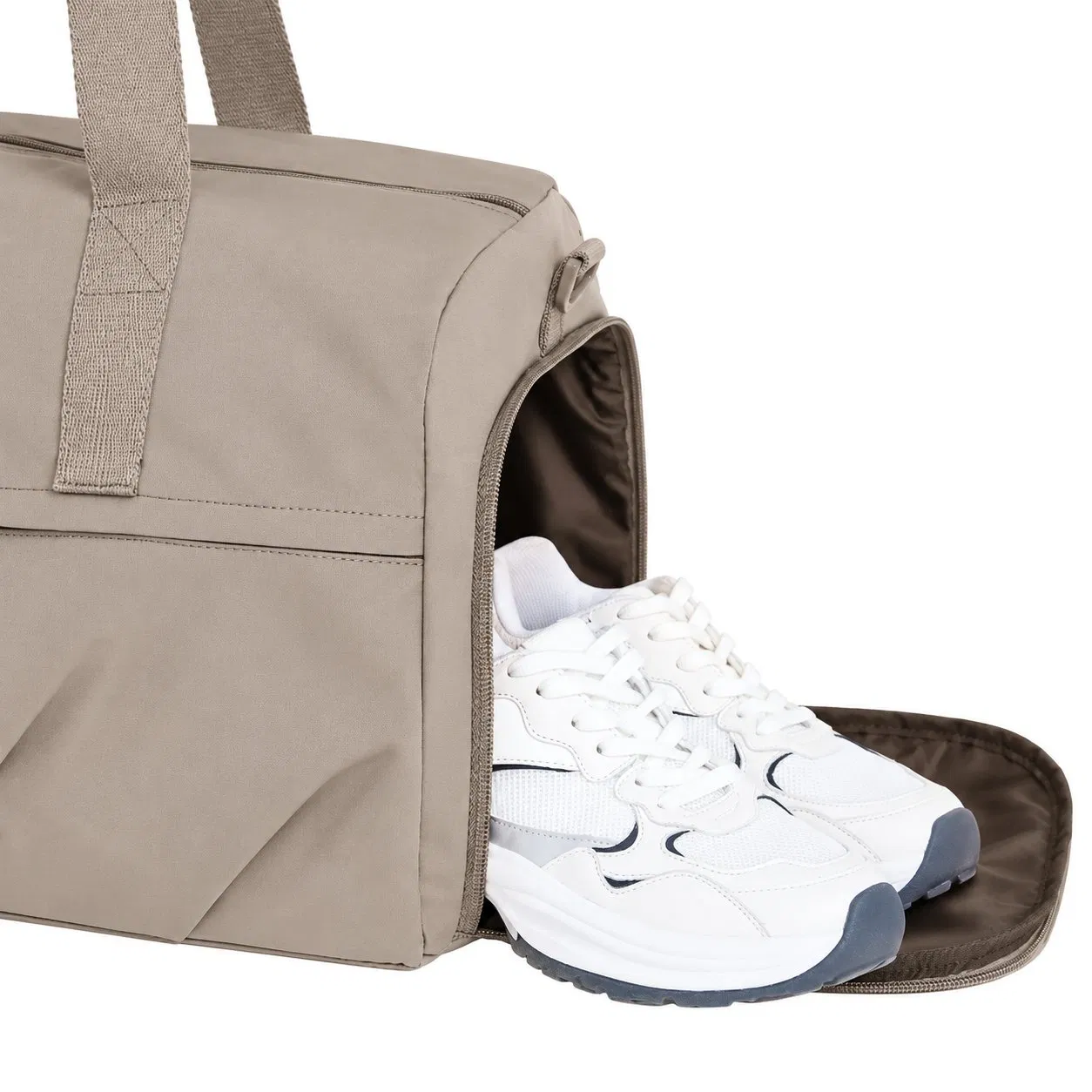 Sports Gym Duffel Bag with Shoe Compartment and Adjustable Strap for Weekend Travel
