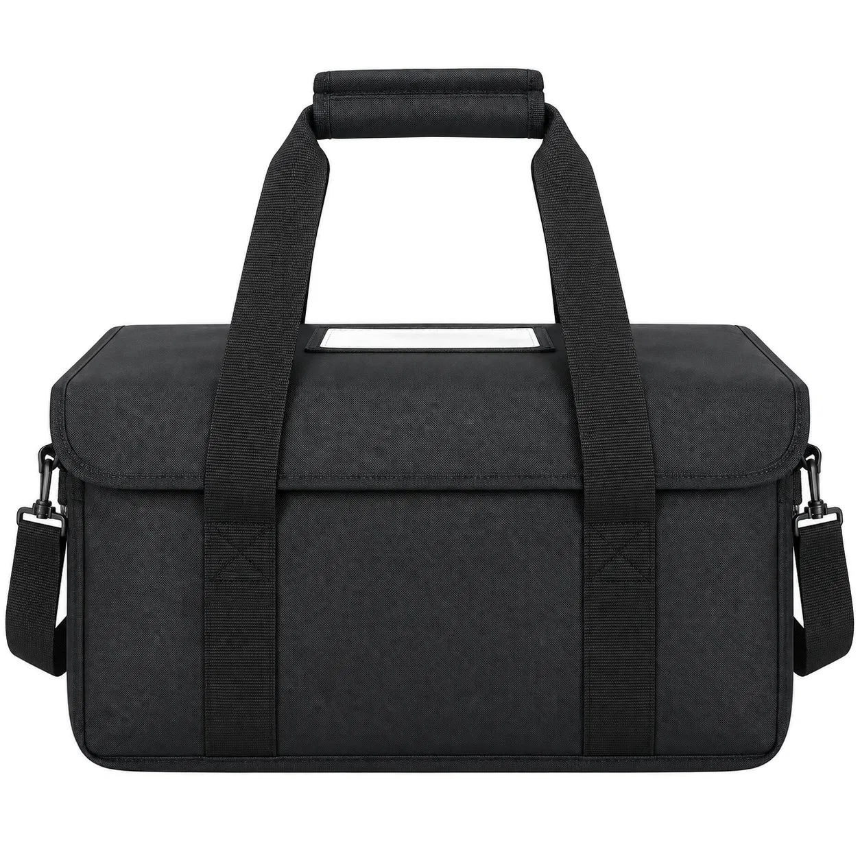 Reusable Drink Carrier Bag with Eight Removable Cup Holders and Shoulder Strap