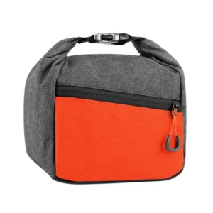 Waxed Canvas Climbing Chalk Bag with Drawstring Closure for Gym Training