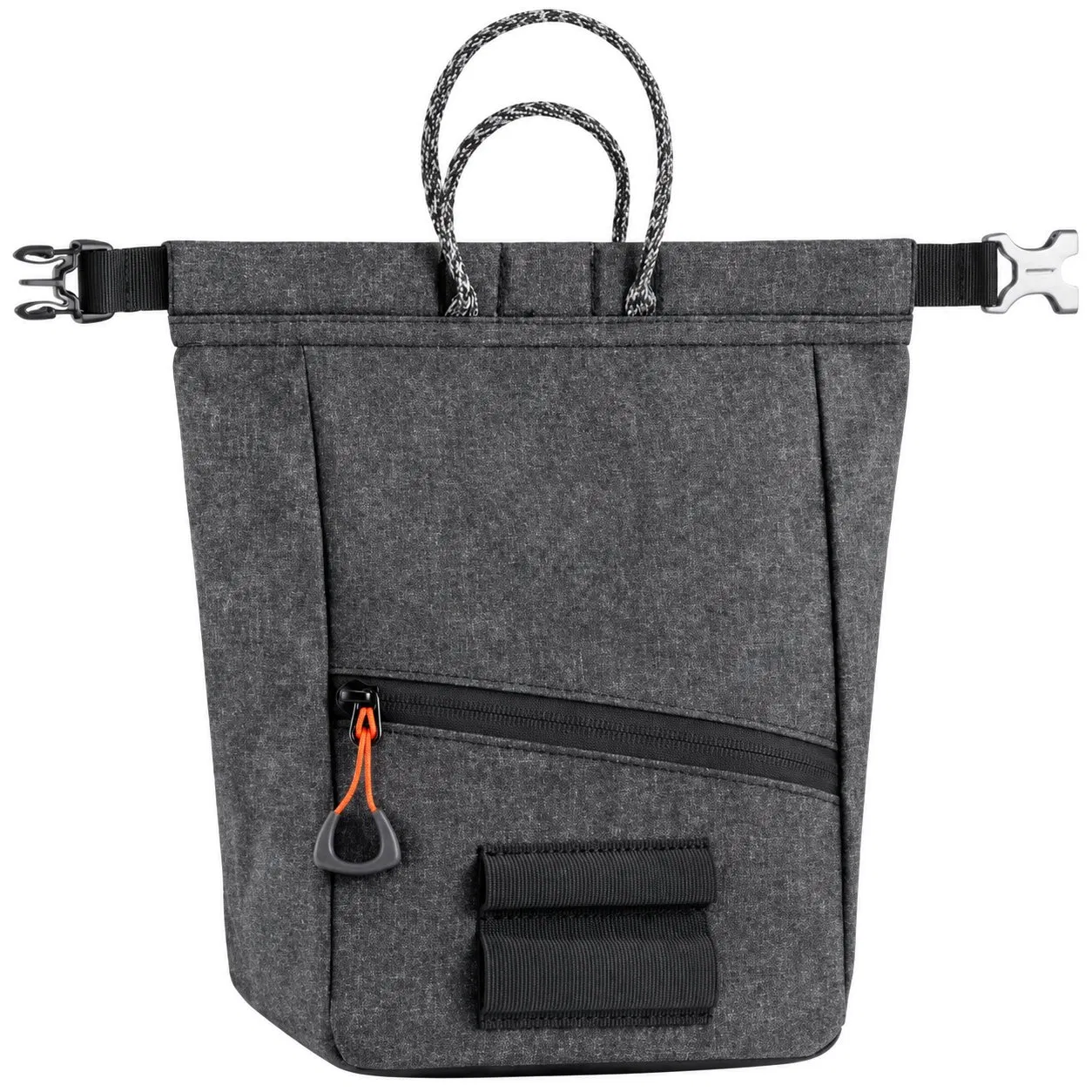Waxed Canvas Climbing Chalk Bag with Drawstring Closure for Gym Training