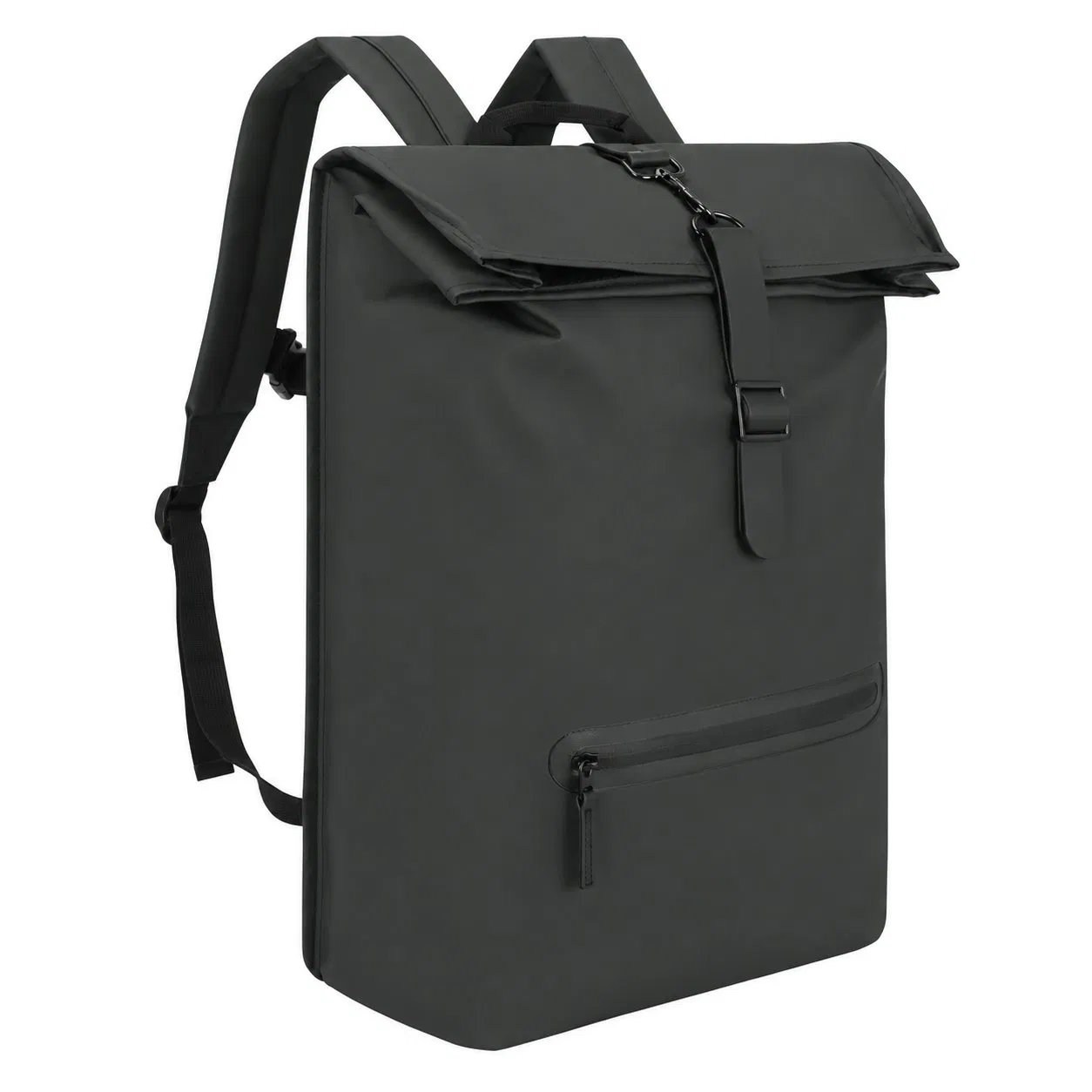 Roll Top Laptop Backpack with Expandable Storage and Computer Compartment