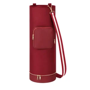 Nylon Yoga Mat Carry Bag with Adjustable Strap Insulated Bottle Pocket and Wet Compartment