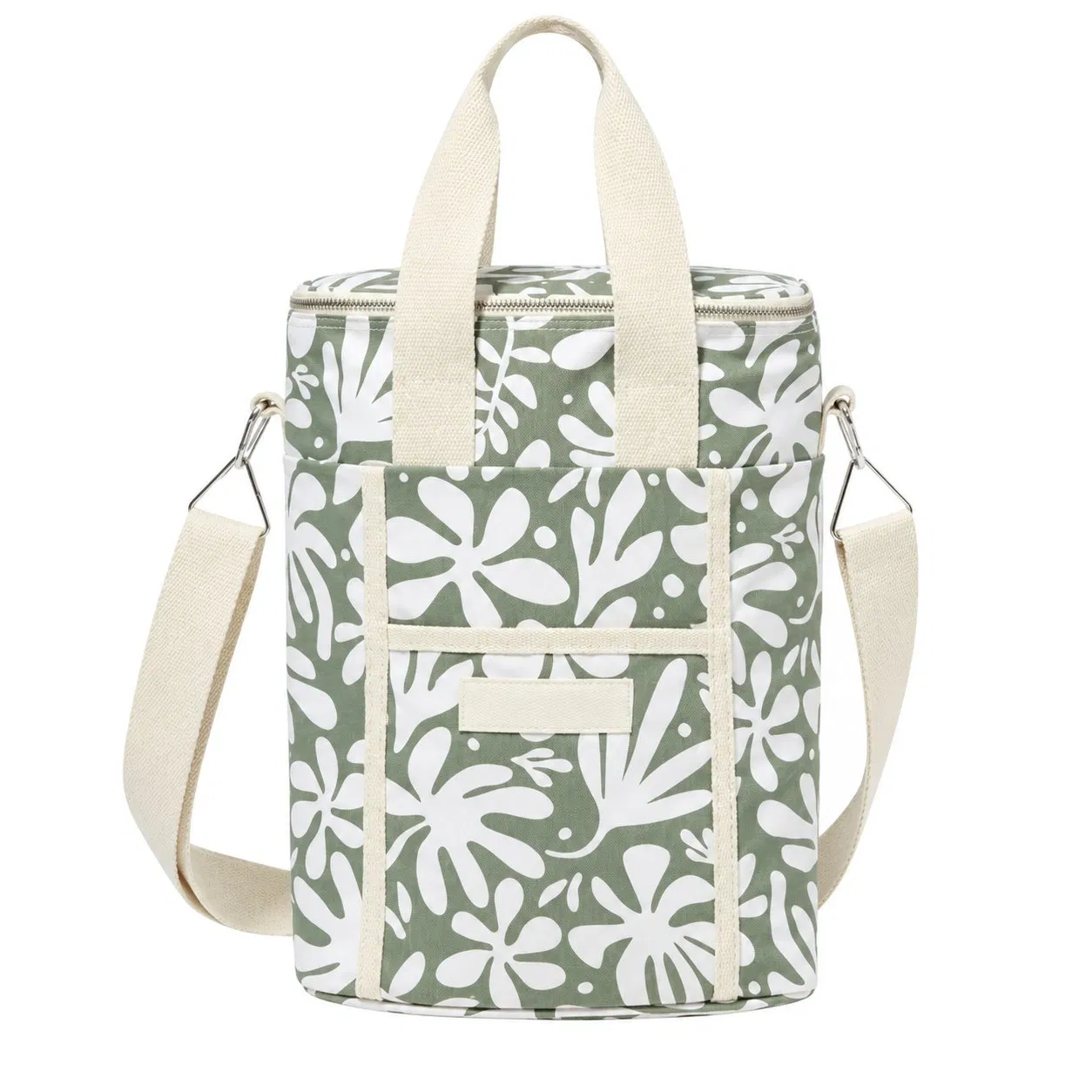 Padded Insulated Wine Bottle Carrier Tote Bag with Zipper for Picnics and Travel
