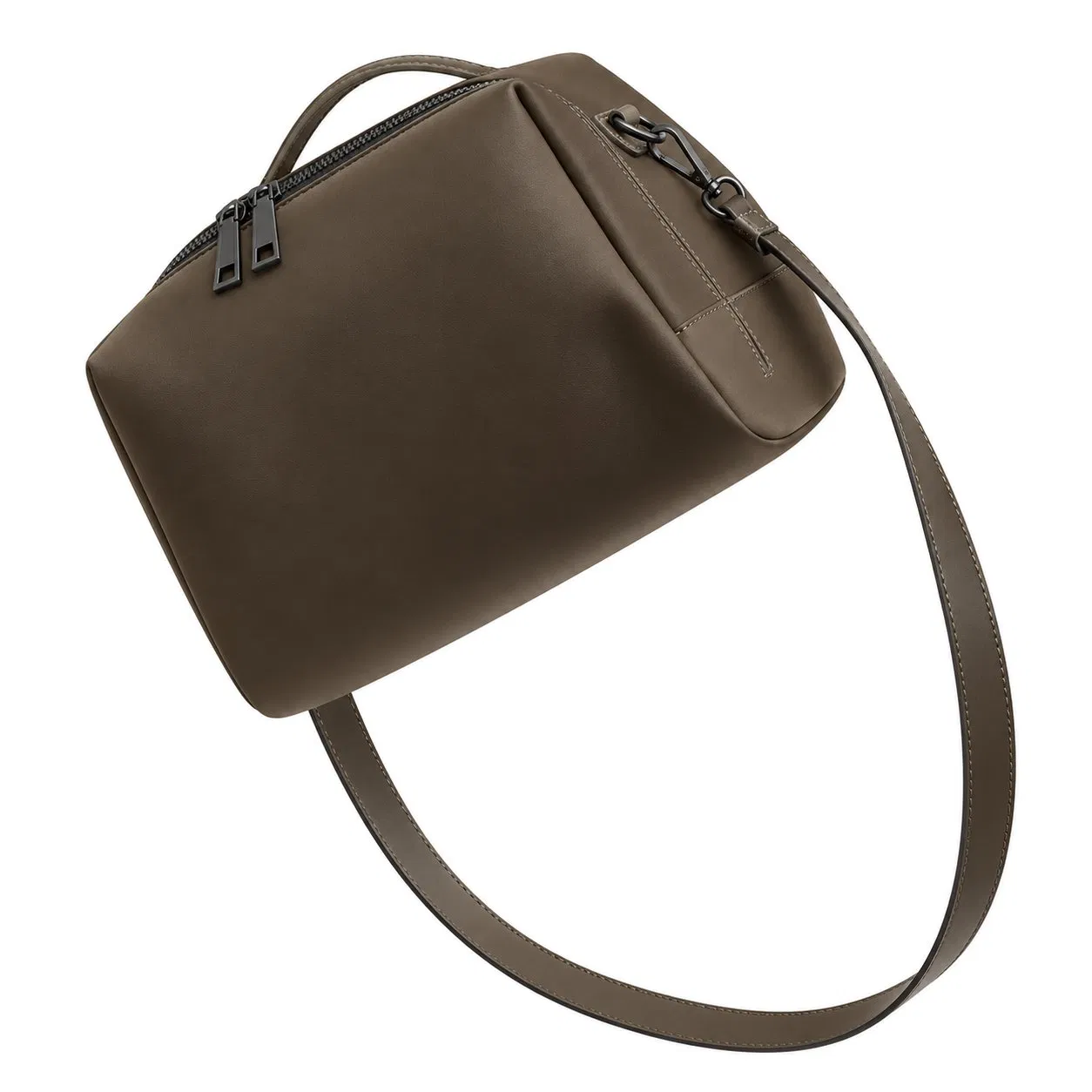 Nylon Insulated Lunch Bag with Wide Zipper Opening and Organizer Pockets
