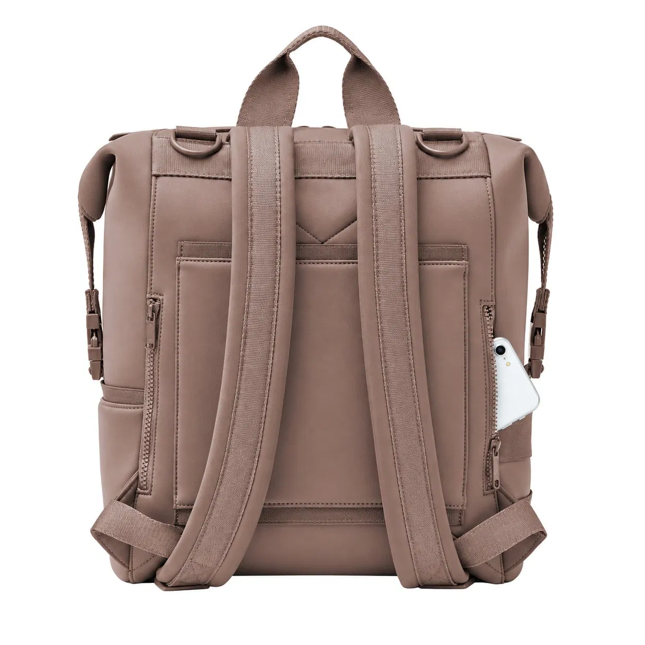 Rose Neoprene Diaper Organizer Backpack with Zipper Closure and Custom Logo