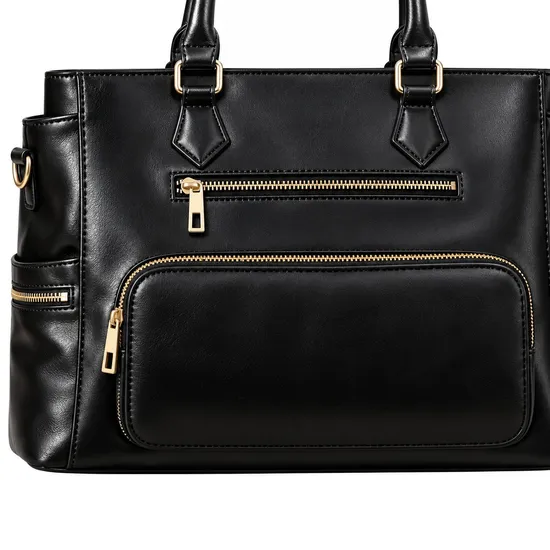 PU Laptop Lunch Tote Bag for Women
