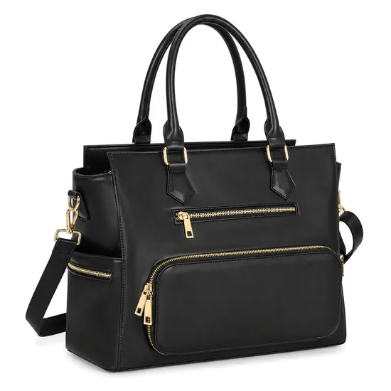 PU Laptop Lunch Tote Bag for Women